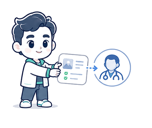 Doutorzinho encaminhando para médico